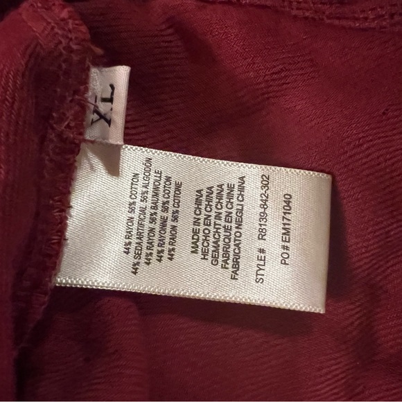 Anthropologie cloth and stone red & black plaid flannel dress xl super soft nwt - Picture 5 of 7